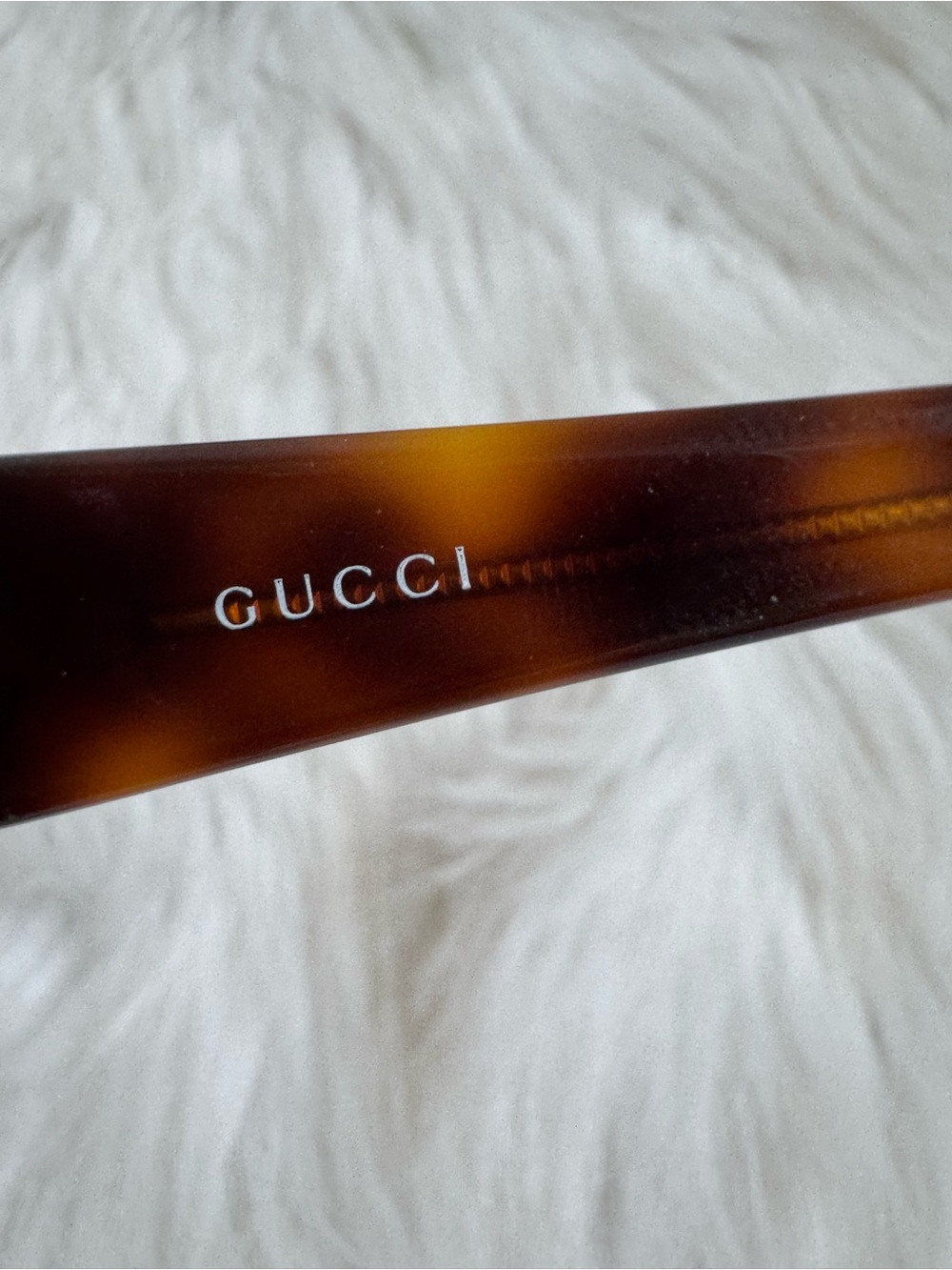 Authentic Gucci vintage thin brown tortoise sunglasses with gold logo - Picture 5 of 8